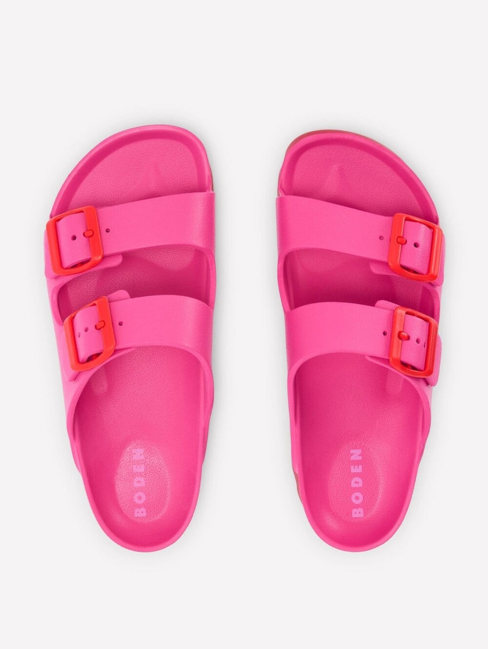 Lyla Double Buckle Sliders Size 7 USA - Picture 3 of 8